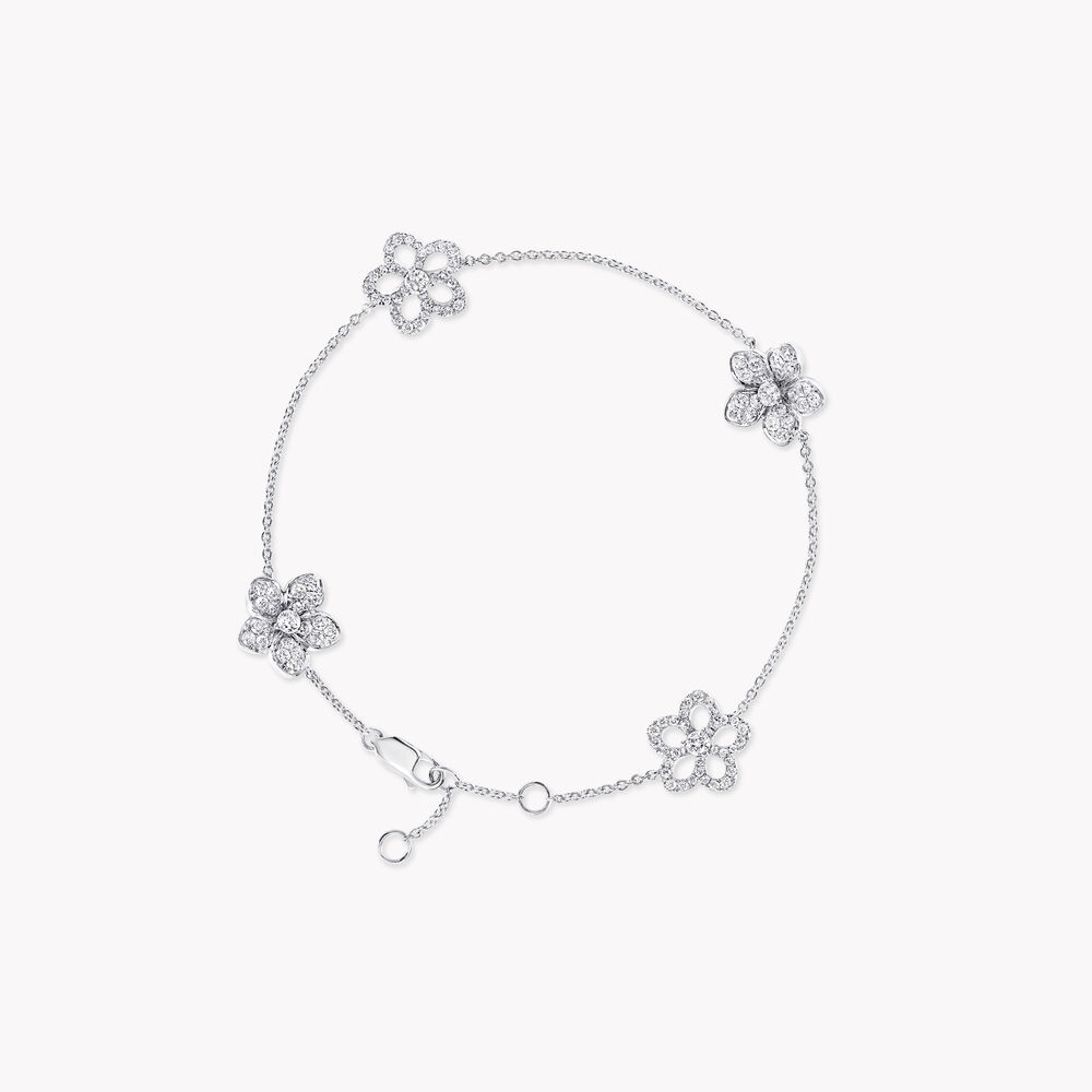 Wild Flower Pavé Diamond Bracelet